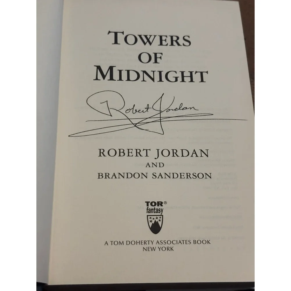 Towers of Midnight Wheel of Time Book 13 Robert Jordan Brandon Sanderson 1st Ed